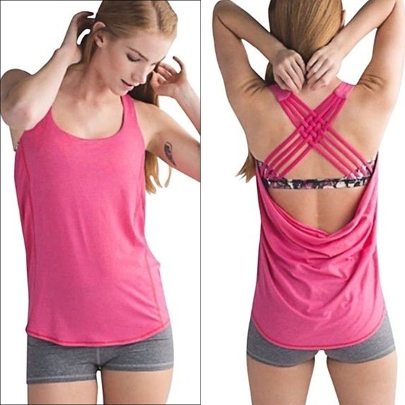 lululemon athletica Tops - Lululemon Free To Be Wild Tank So Fly Butterfly